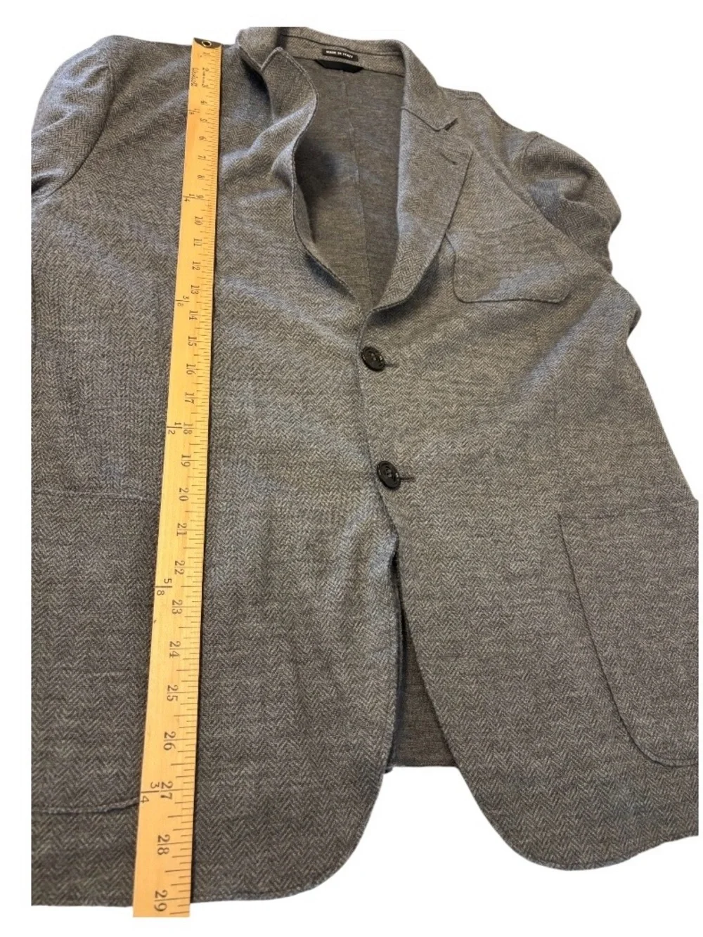 Giorgio Armani Cashmere Front Button Blazer Jacket Men’s Size 56 ( SNAGGED )